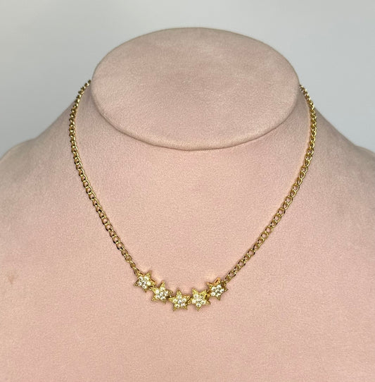 Choker estrellas zirconia