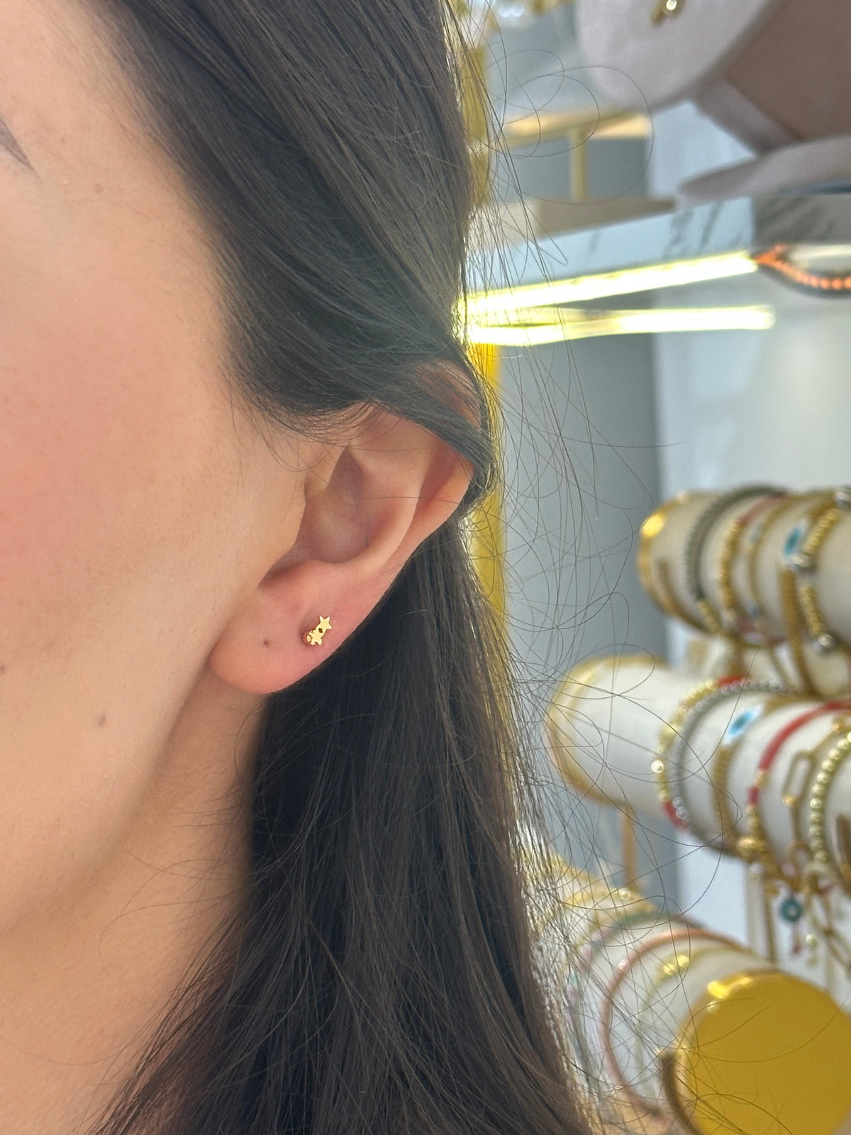 Piercing doble estrellita