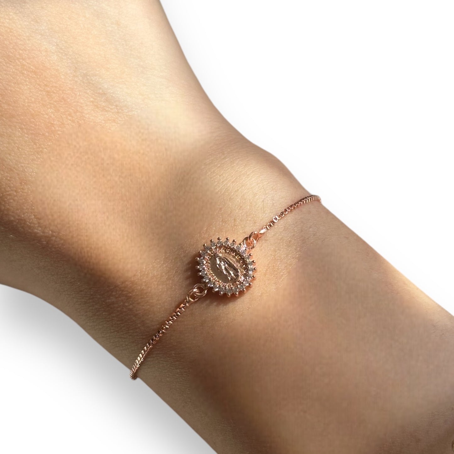 Pulseras Virgen zirconia