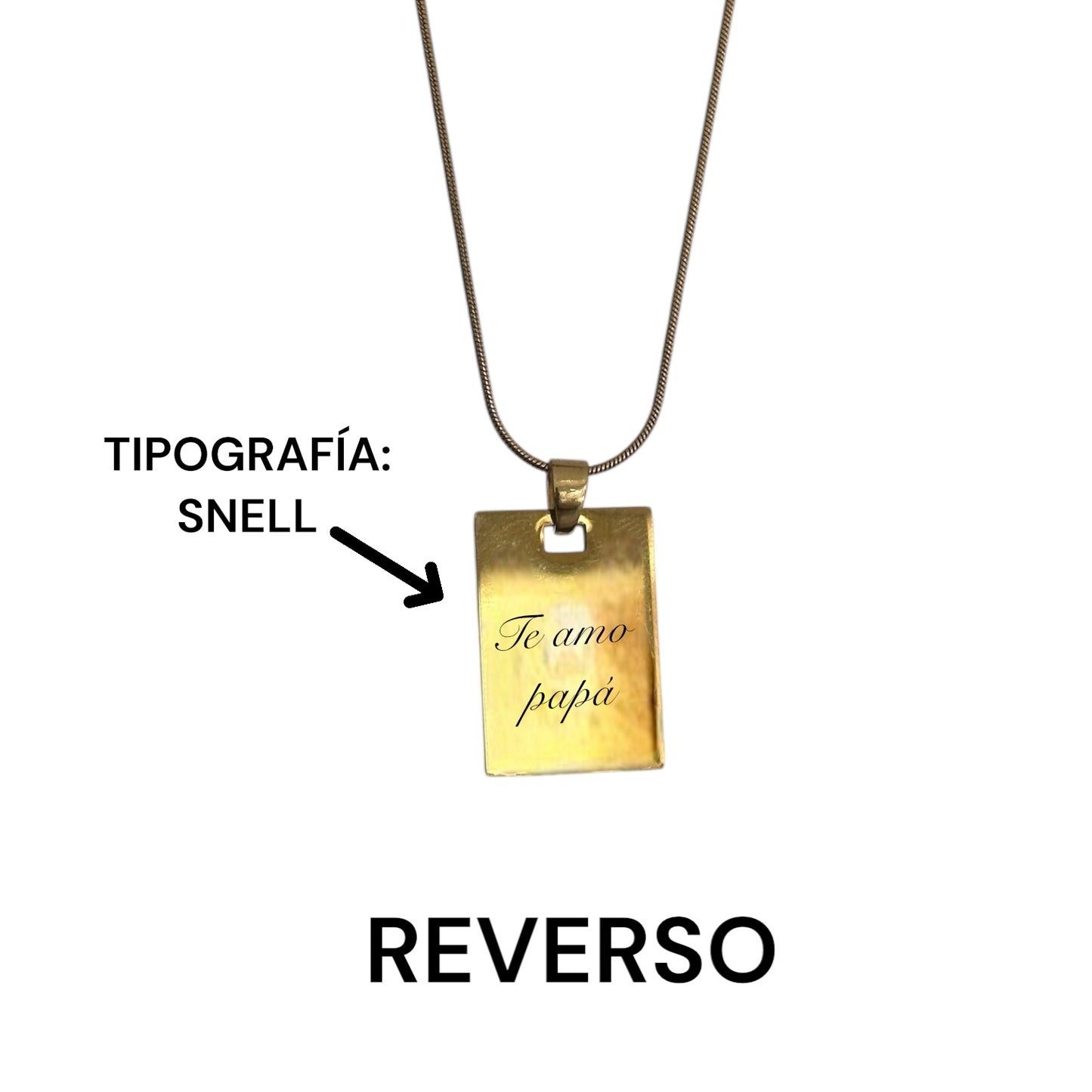 Dije Personalizado Rectangular