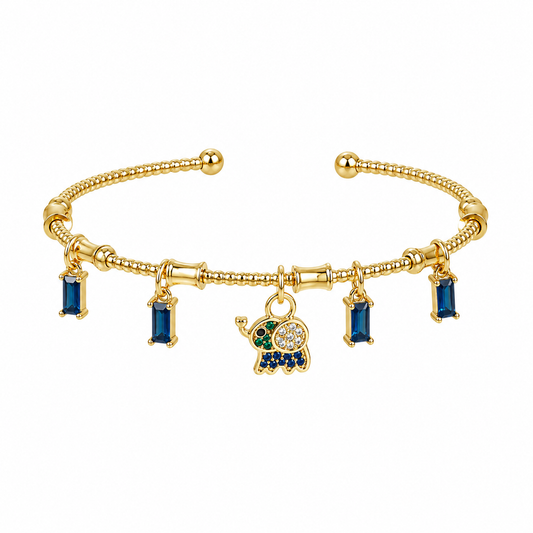 Pulsera rígida dijes
