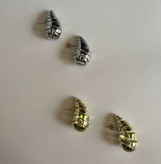 Aretes sirena espiral