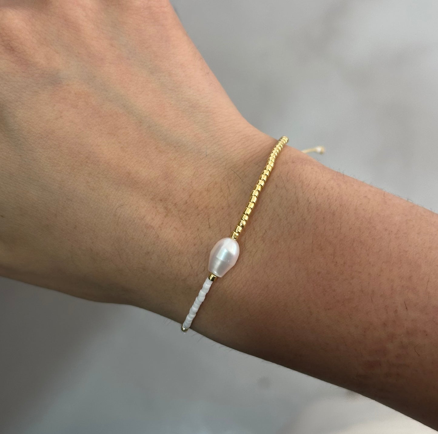 Pulsera Miyuki perla