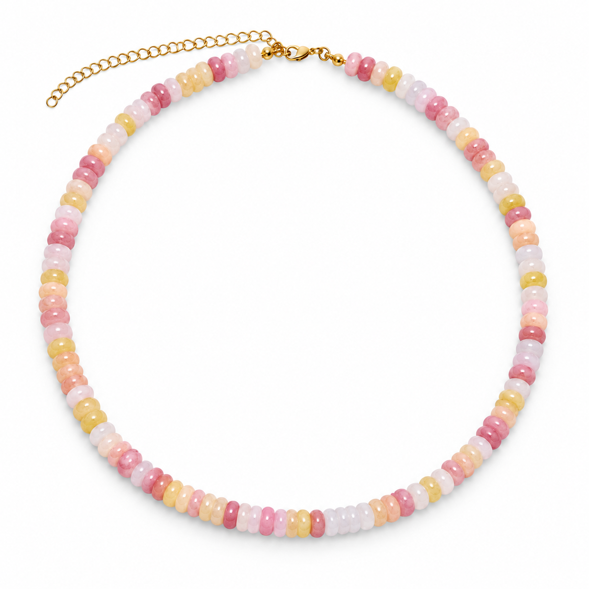Collar piedra ágata multicolor