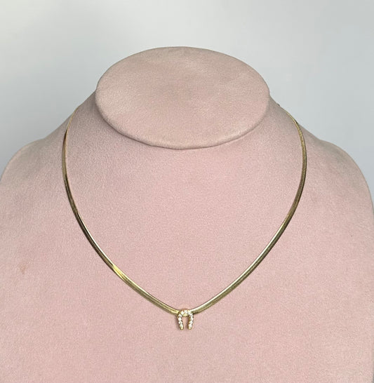 Collar plano herradura