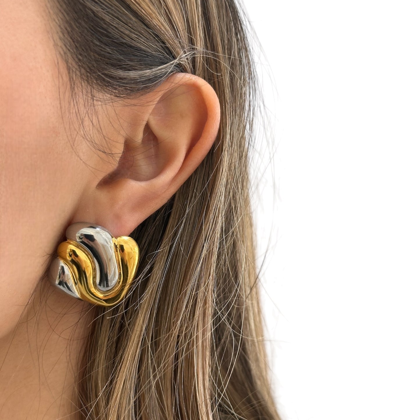 Aretes swirl bitono
