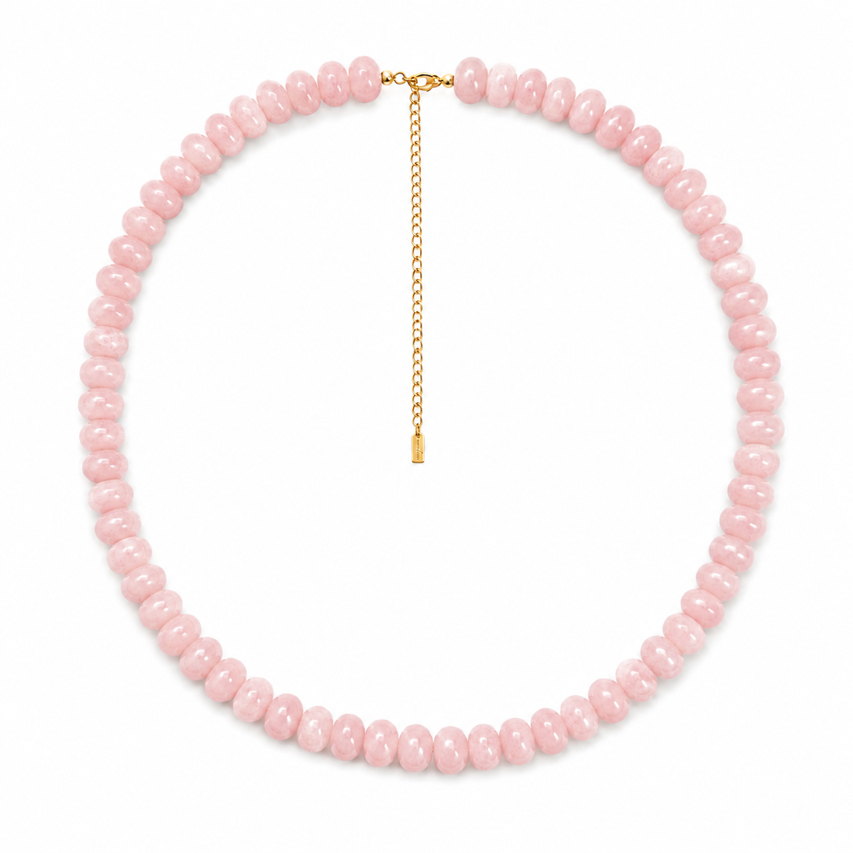 Collar piedra jade rosa