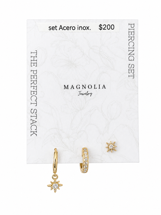 Piercing set destello
