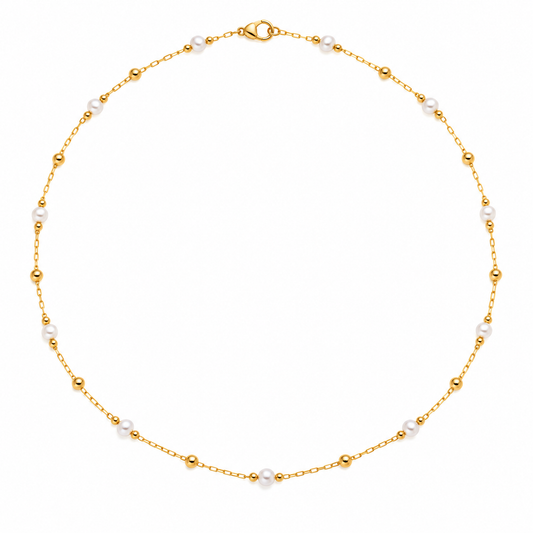 Collar perla-bolita