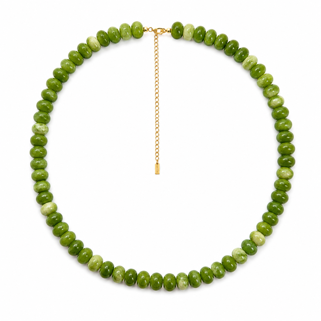 Collar piedra jade y peridoto