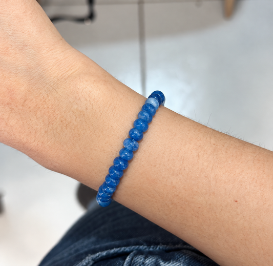 Pulsera ágata azul