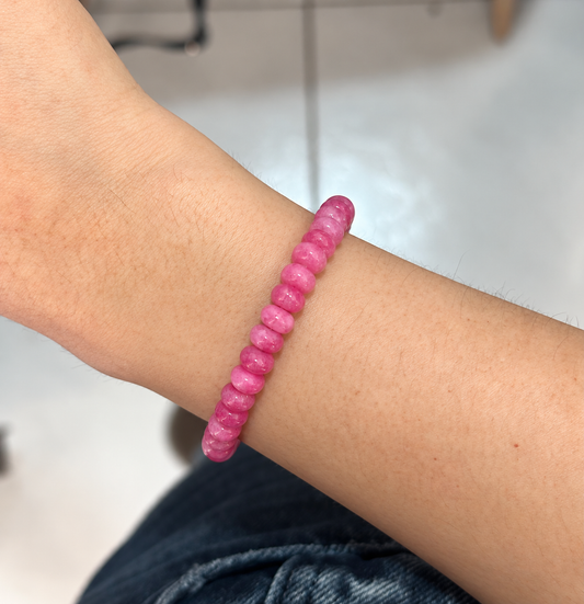 Pulsera ágata rosa