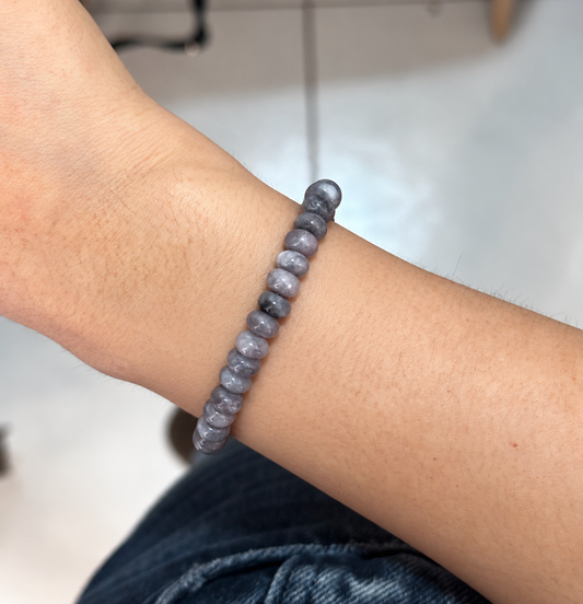Pulsera ágata gris