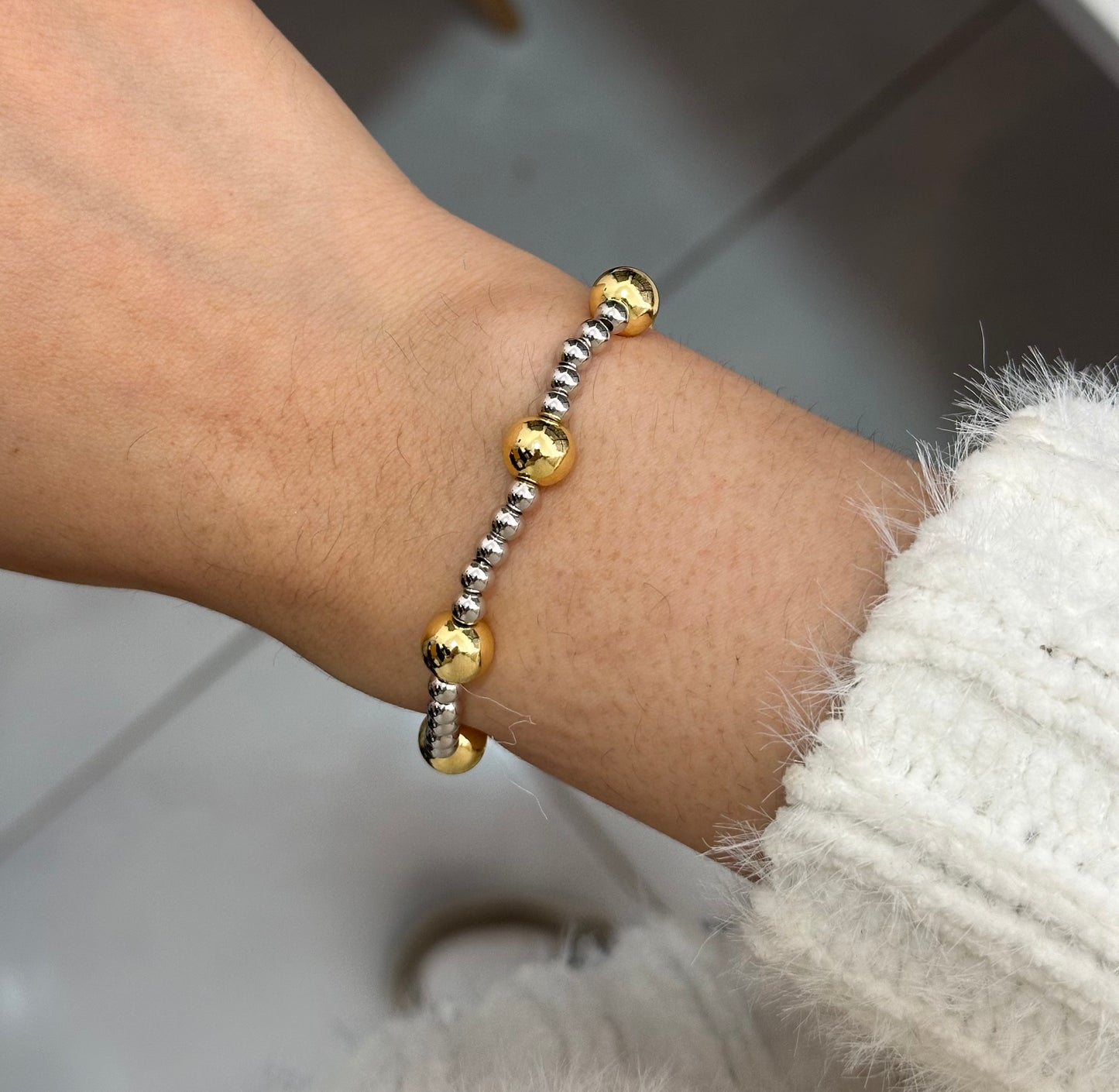 Pulsera bolitas bitono