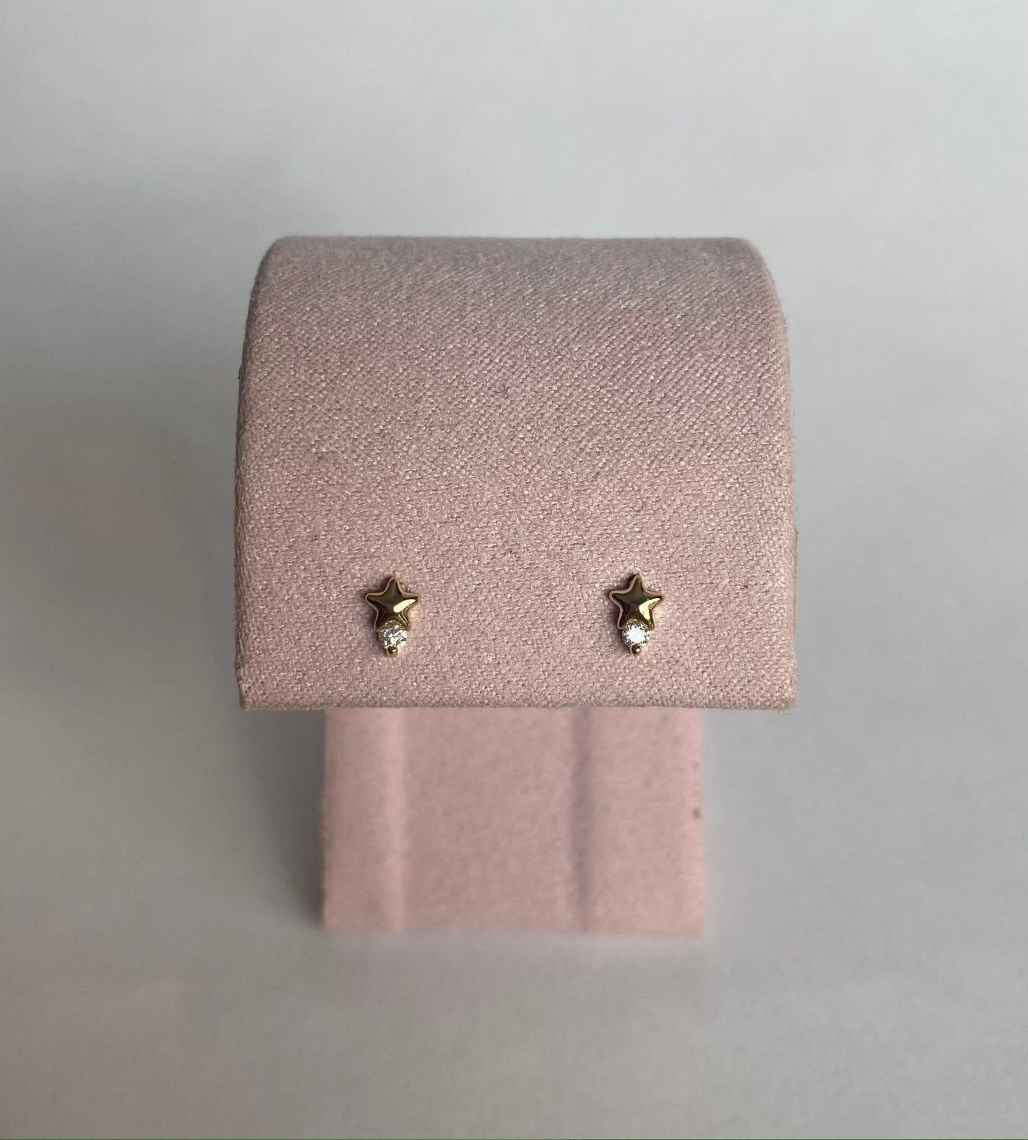 Mini studs estrella c/zirconia