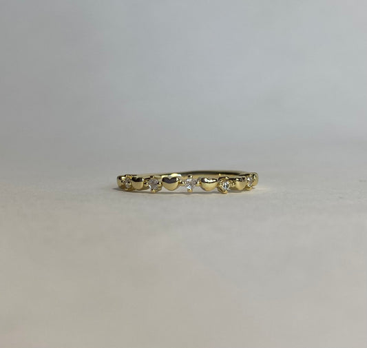 Anillo mini corazones