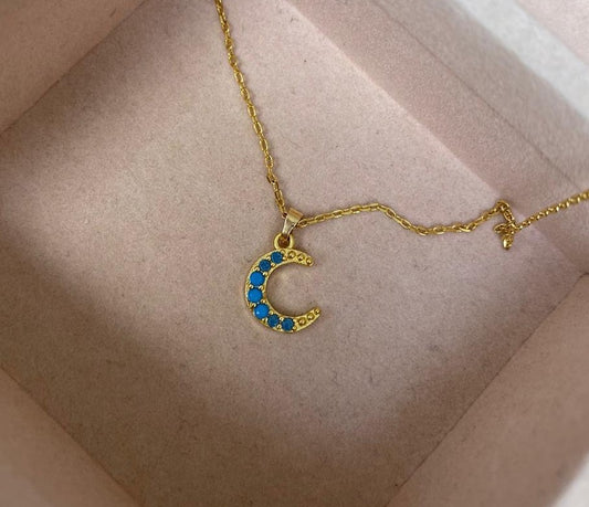 Collar luna celeste