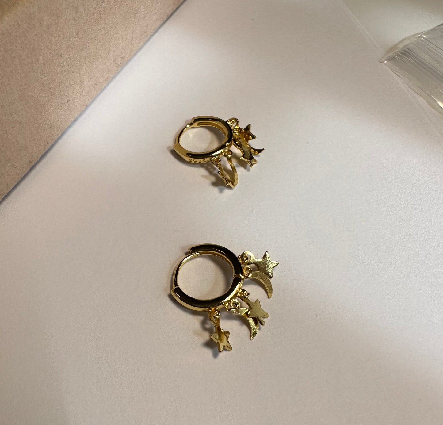 Arracadas luna - estrella