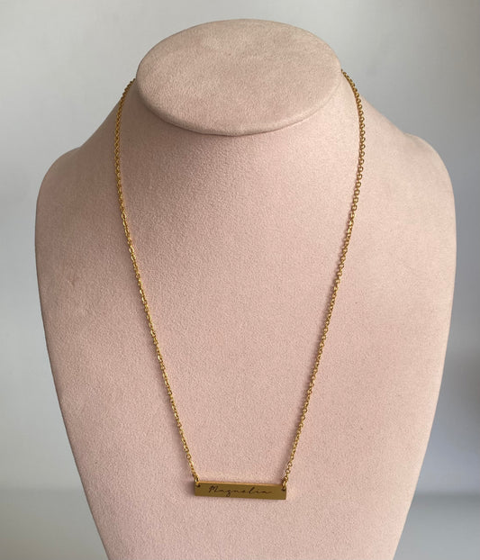 Collar letrero personalizado