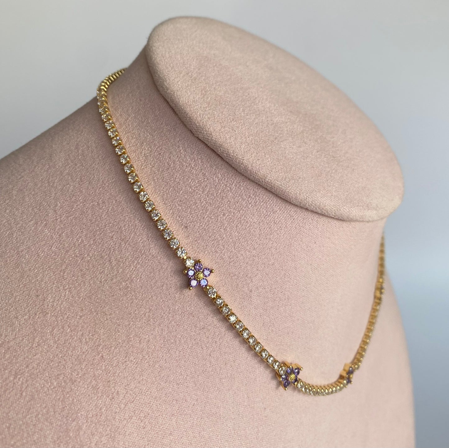 Choker mini flor