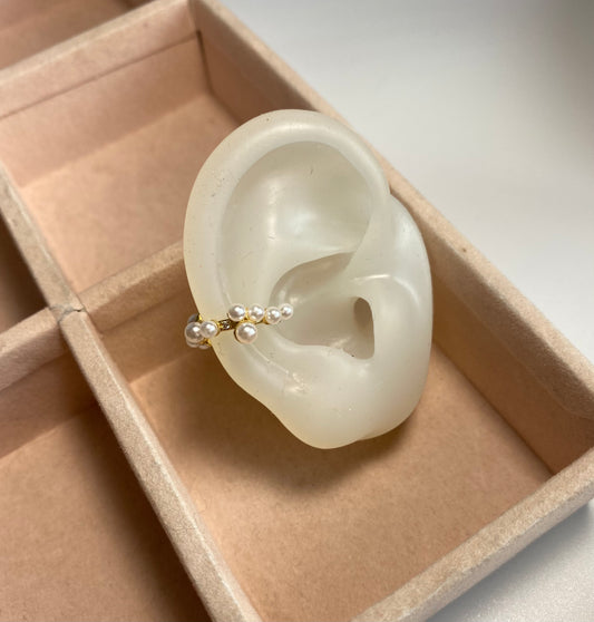 Earcuff Perlas-zirconias