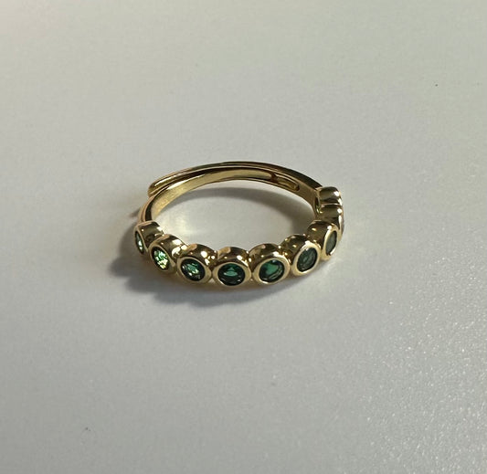 Anillo dots verdes