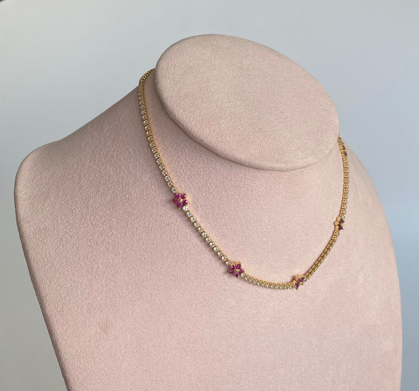 Choker mini flor