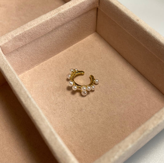 Earcuff Perlas-zirconias