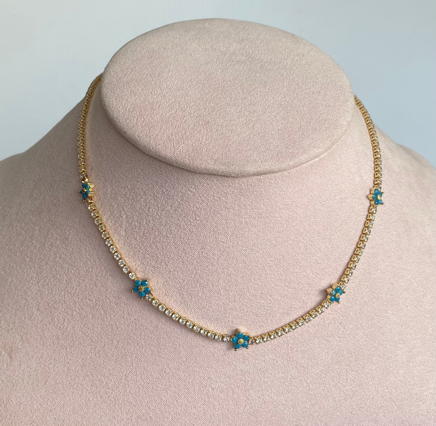 Choker mini flor