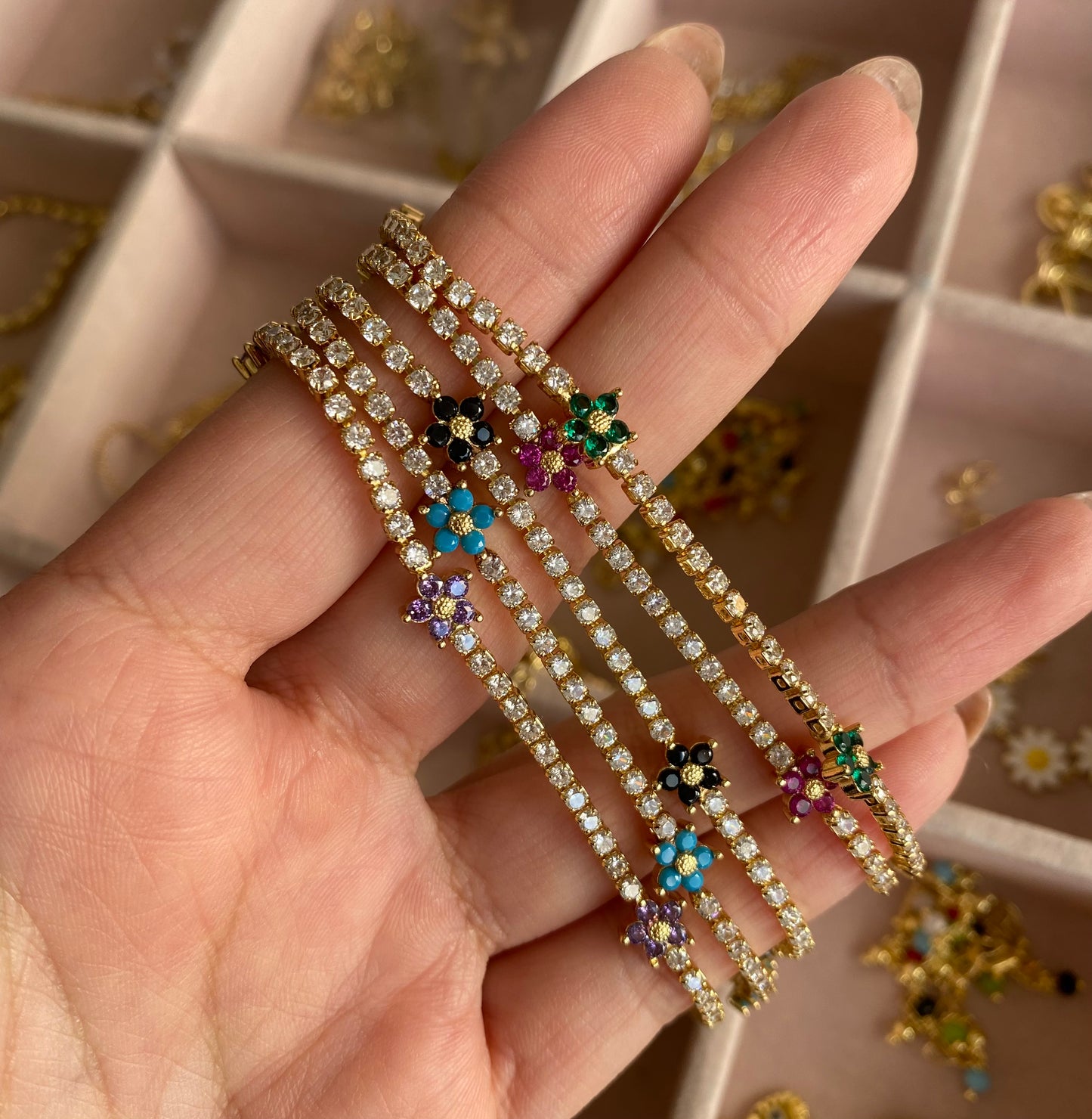 Choker mini flor