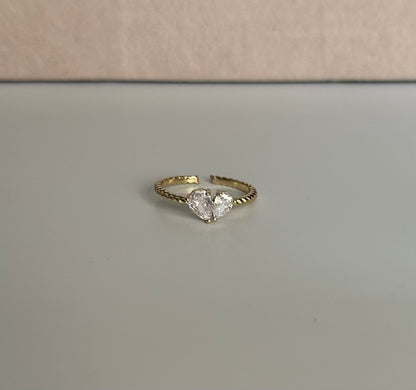Anillo doble gota