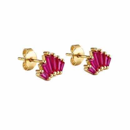 Studs barritas esmeralda