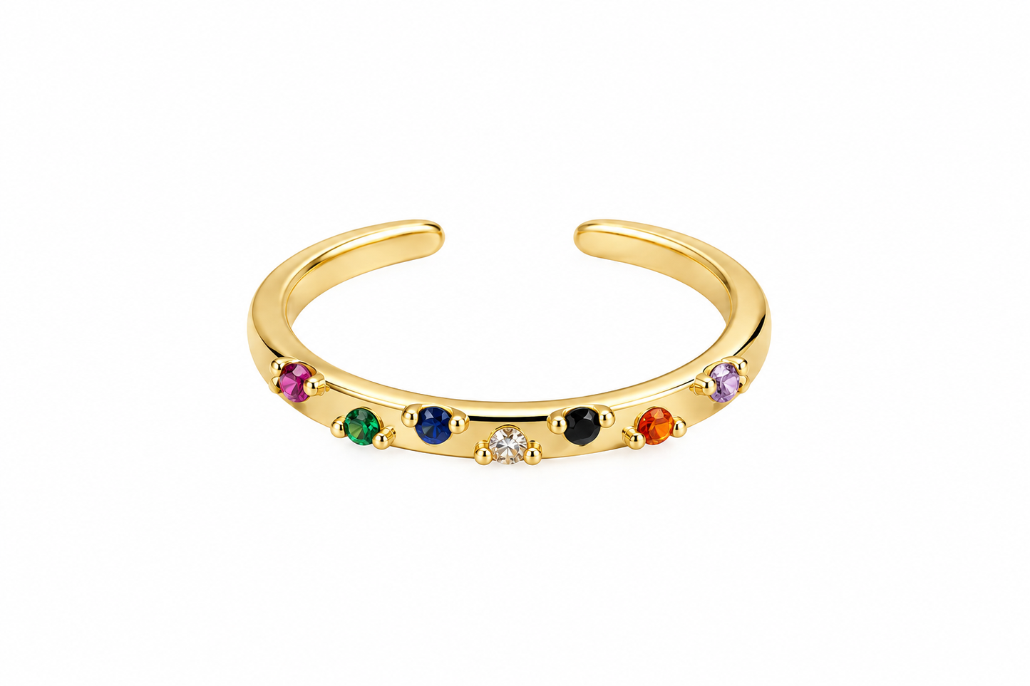 Anillo rainbow dots