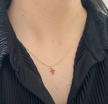 Cruz fucsia