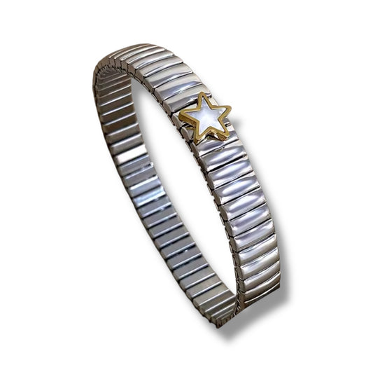 Pulsera acero estrella