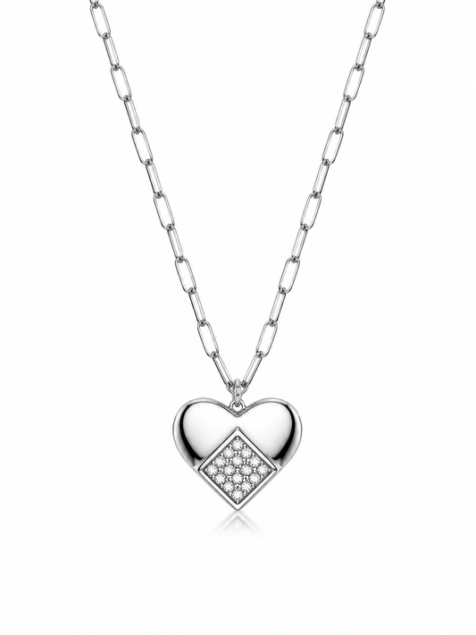 Collar Amour plateado