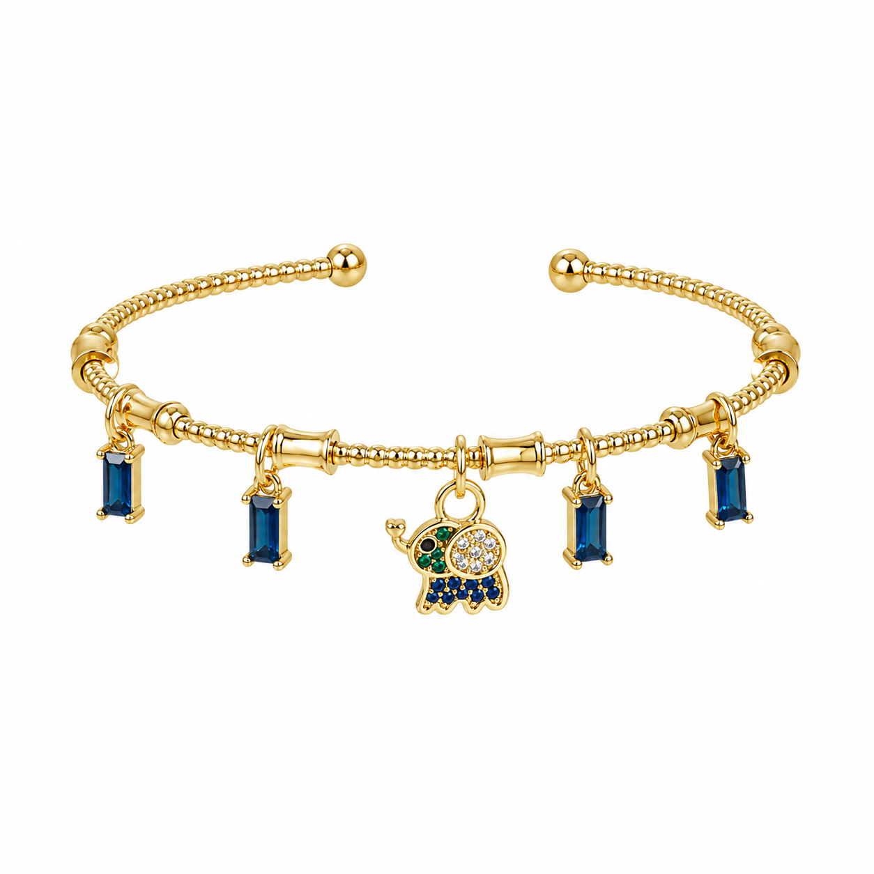 Pulsera rígida dijes