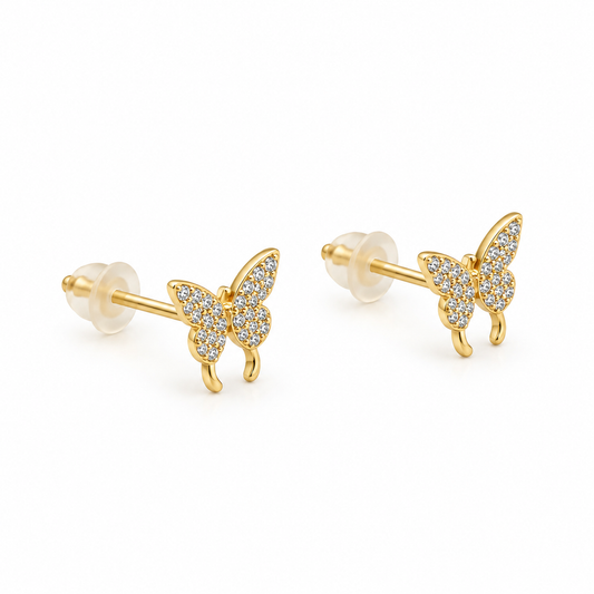 Studs mariposa zirconia