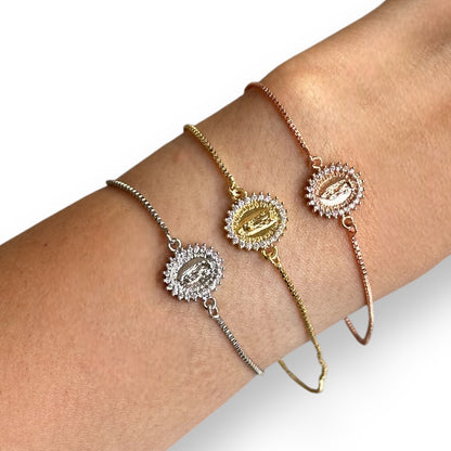 Pulseras Virgen zirconia