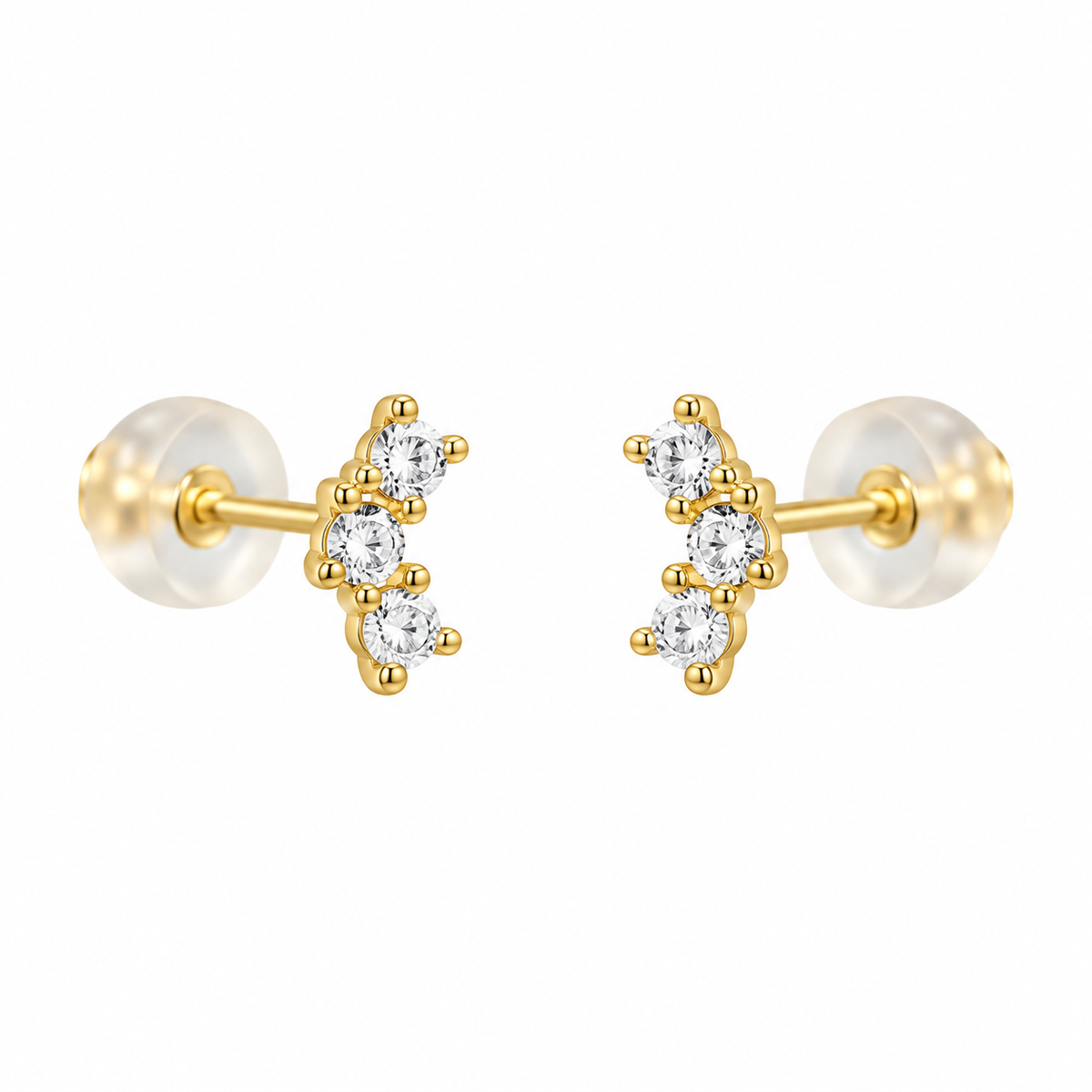 Studs 3 zirconias