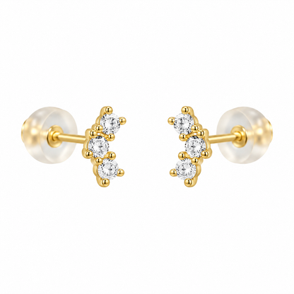 Studs 3 zirconias