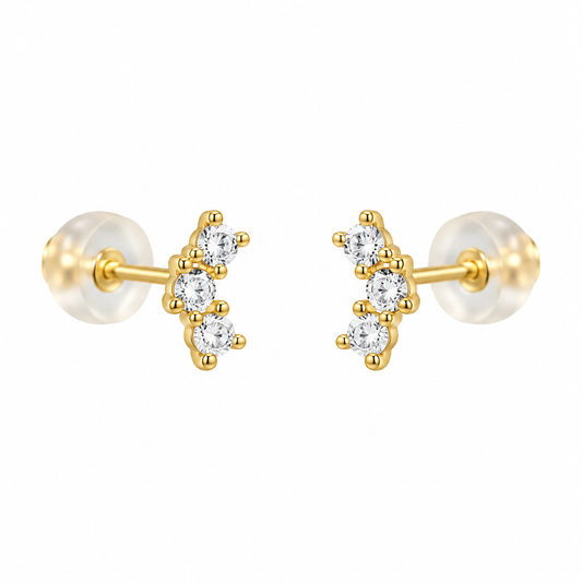 Studs 3 zirconias