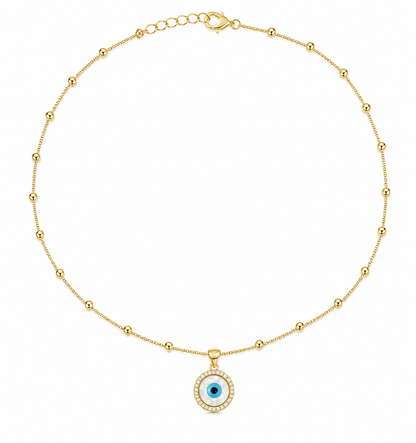 Collar ojo madre perla