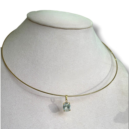 Choker rígido zirconia oval