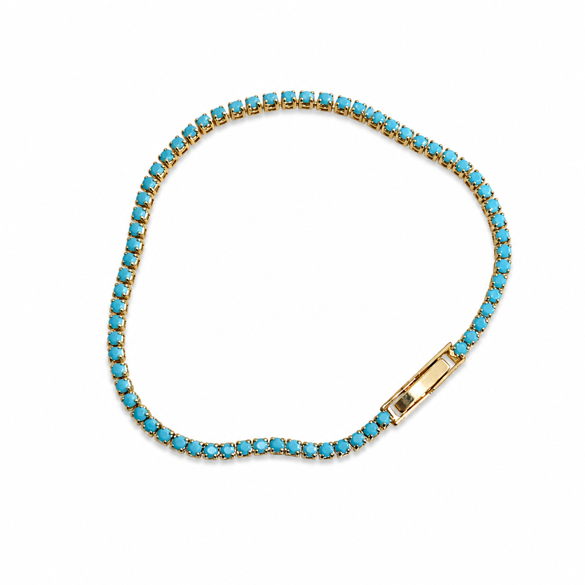 Pulsera Tennis turquesa