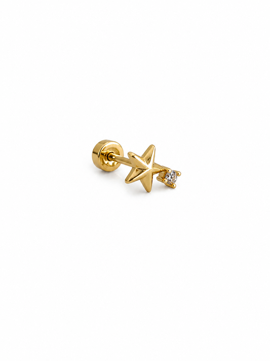 Piercing estrella zirconia