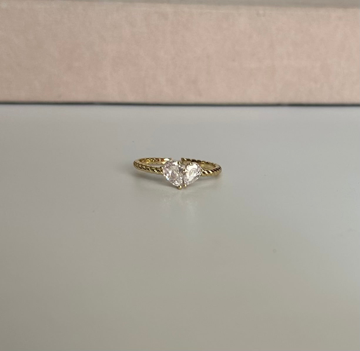 Anillo doble gota