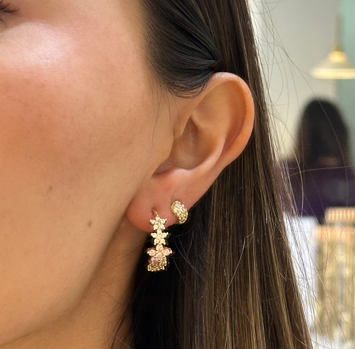 Media arracada flores