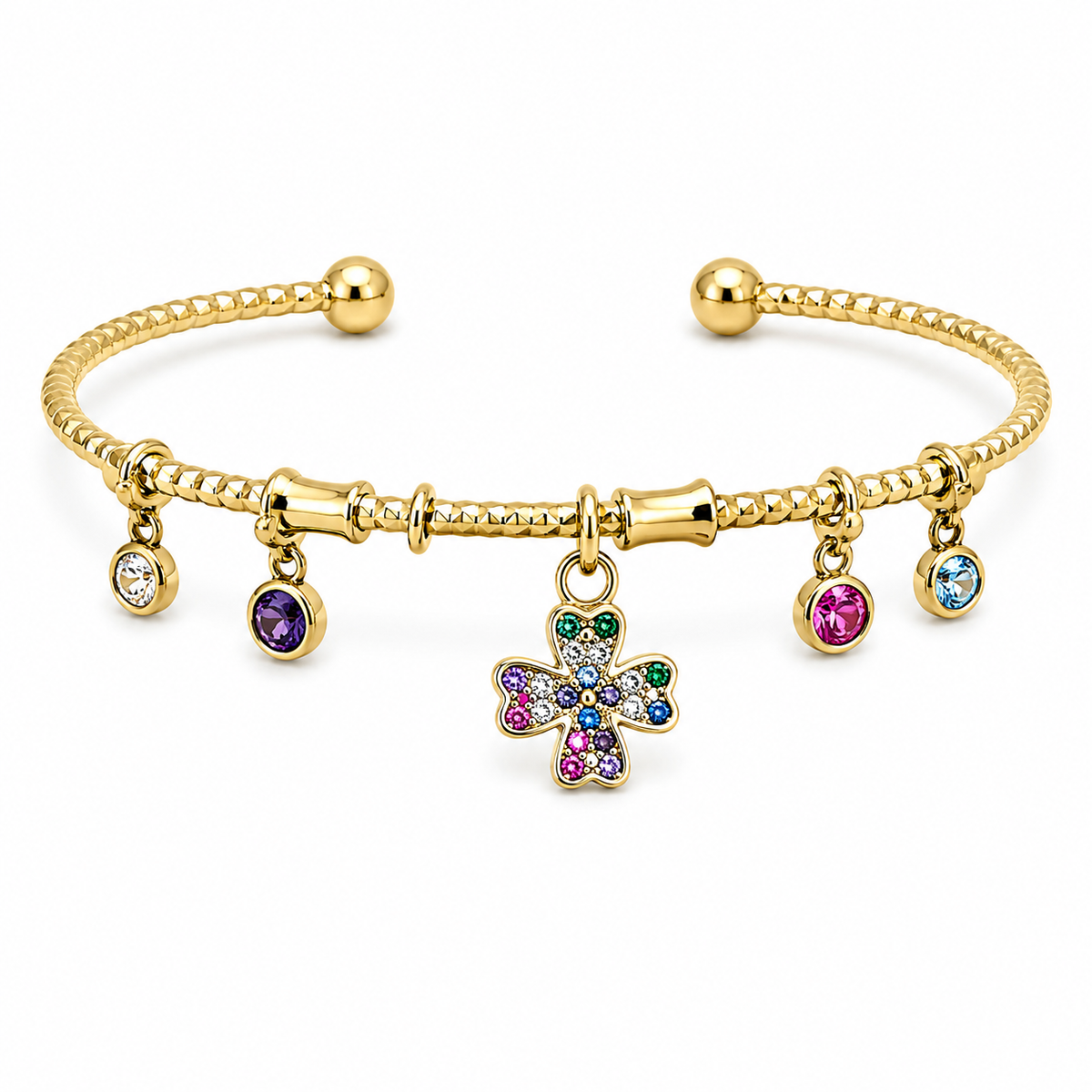 Pulsera rígida dijes