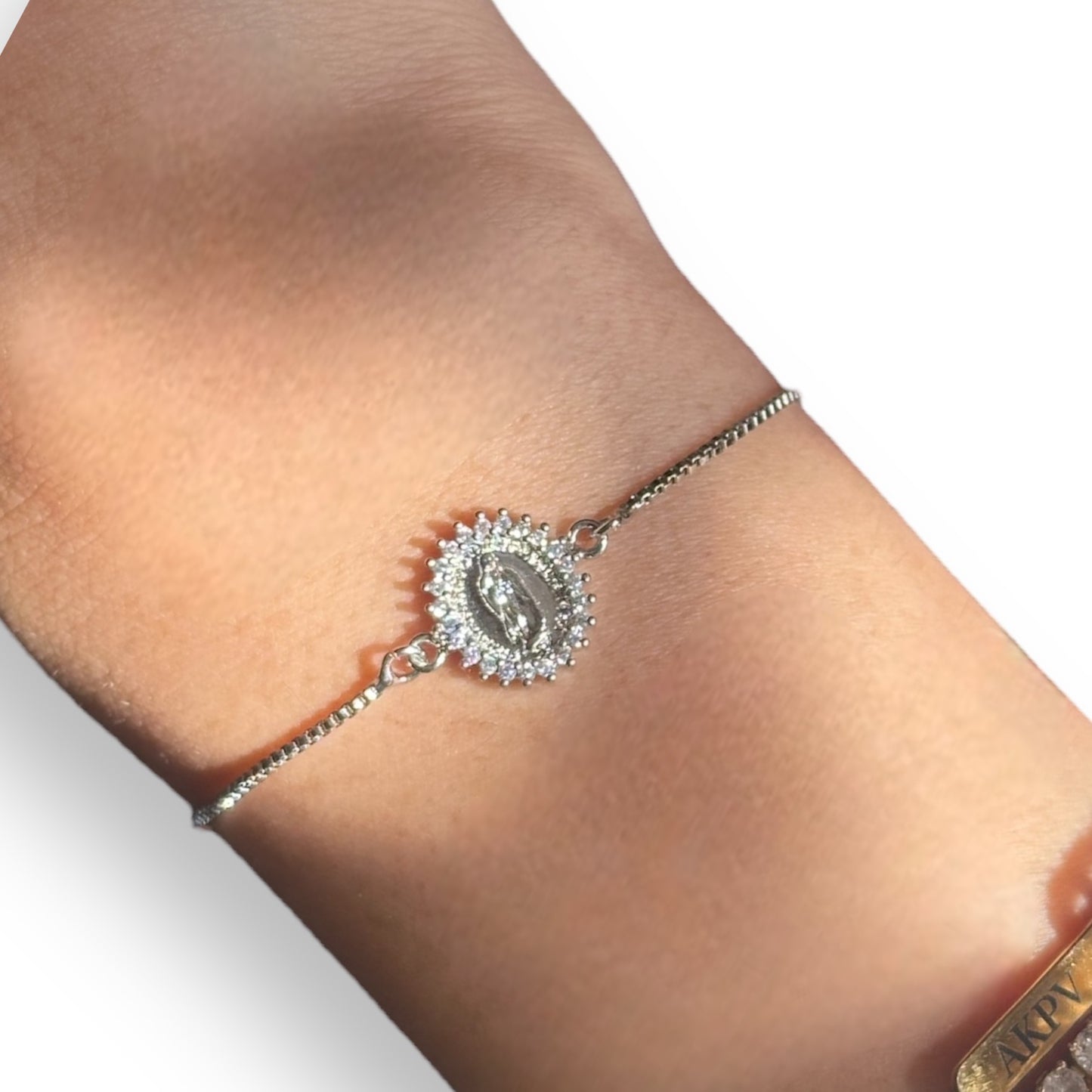 Pulseras Virgen zirconia